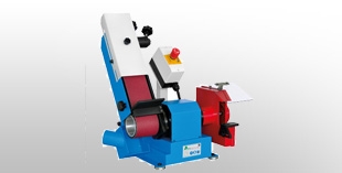Belt grinding machines for platen processing and for rubber wheel processing